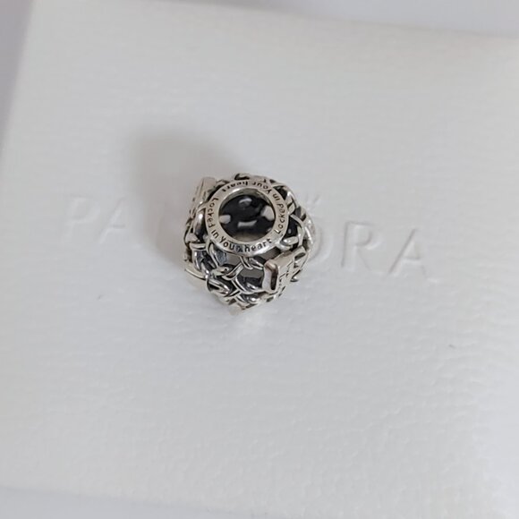 Pandora Openwork Chain Link Padlock Charm S925 Sterling Silver with box - Picture 5 of 6